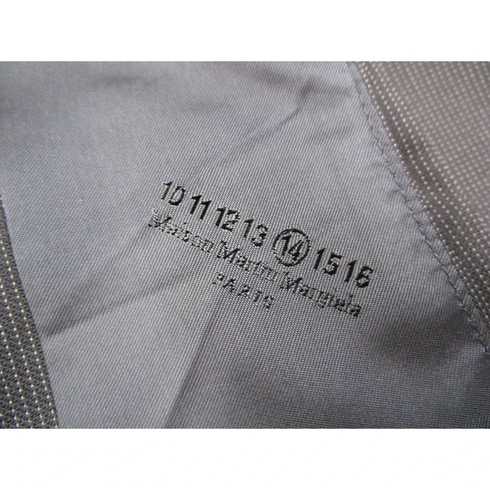 Maison Martin Margiela 14 Mens Slim Fit Wool Blazer Navy Blue Italy IT 52 US 42